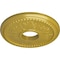 Ekena Millwork Tirana Ceiling Medallion (Fits Canopies up to 4 3/4"), 13 7/8"OD x 3 3/4"ID x 1 1/4"P, Rich Gold CM13TIRGS - alternate 2